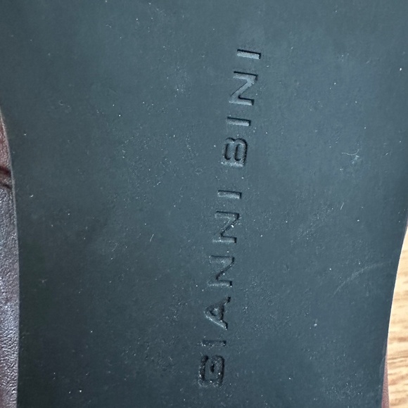 Gianni Bini Burgundy Leather Loafers with Zipper Size 9.5M Womens - Picture 13 of 15